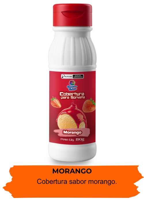 cobertura de morango